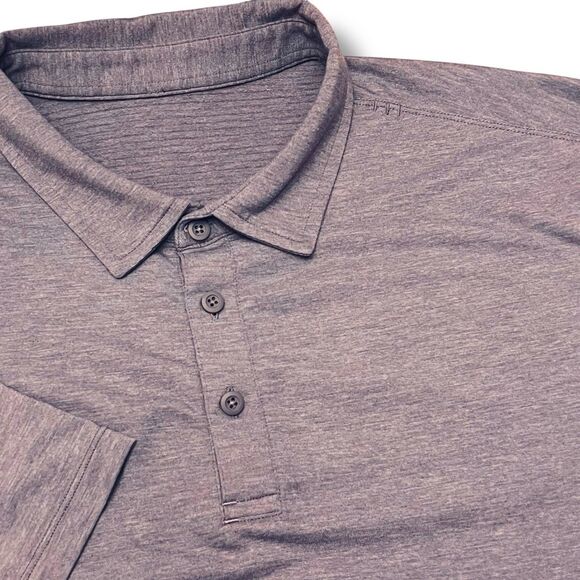 Lululemon Shirt Mens L Purple Polo - Picture 1 of 6